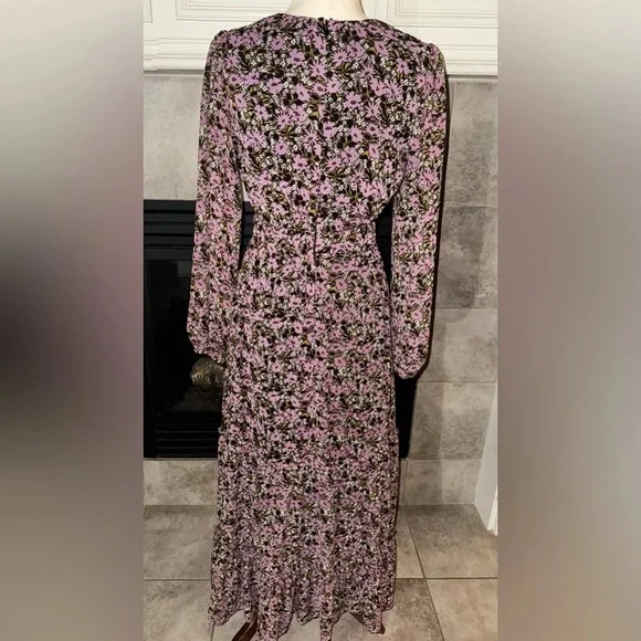 Lost + Wander Lovestoned Maxi Dress Women's Floral Tiered Lined Dress Size Small - Picture 2 of 14